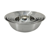 Stainless Steel Mixing Bowls 6Pk Nesting Cook Bake 1, 1.5, 2, 2.5, 3, 4 Quarts