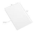 White EVA foam sheets crafts 30 pack 9X12 inches 2mm paper card making craft DIY 15630-9x12-30PK