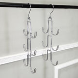 Doulbe Side Hanging U Hooks,  2PK Dual Wire Heavy Duty Silver Hanging Hooks 15663-2PK
