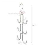Doulbe Side Hanging U Hooks,  2PK Dual Wire Heavy Duty Silver Hanging Hooks 15663-2PK