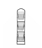 3-Tier Metal Basket Display Wire Basket Stand Produce Rack Shoe Rack Organizer 16787