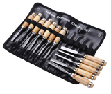 Wood Carving Chisel Set, Professional Wood Carving Tools, 12 pieces with Carrying Case 16970