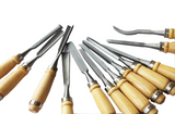 Wood Carving Chisel Set, Professional Wood Carving Tools, 12 pieces with Carrying Case 16970