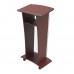 Podium, Clear Acrylic w/ wood frame Lectern Pulpit With Cross decor