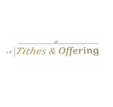 Gold Sticker with "Tithes & Offering", Great for Donation Box, Fundraising Box, Charity Box, Ballot