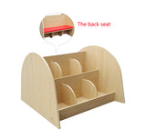 Wooden (Plywood) Bookcase Seat Cushion Reading Area Bookcase Bench Kid Preschool