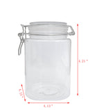 Wire Clasp PET Jar 1250 ml Spice Jar Seal Paint Oil Storage Jar Container Lock