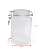 Wire Clasp PET Jar 1550 ml Spice Jar Seal Paint Oil Storage Jar Container Lock 18615-1550ML