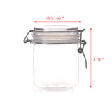 Wire Clasp PET Jar 450 ml Spice Jar Seal Paint Jar Oil Storage Plastic 18615 450ML 6PK