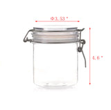 Wire Clasp PET Jar 500 ml Spice Jar Seal Paint Oil Storage Jar Container Lock 18615-500ML