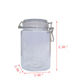 Wire Clasp PET Jar 800 ml Spice Jar Seal Paint Oil Storage Jar Container Lock