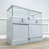 Glass Showcase Display Case with LED Lights Wood cabinet Stand 48X20X30" Lead time 3 months19305