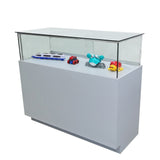 Glass Showcase Display Case with LED Lights Wood cabinet Stand 48X20X30" Lead time 3 months19305