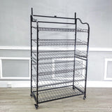 Bakery Display Rack Metal Wire Floor Stand 6 Shelves 39.5X18.5X67.8"Tall 19399-new