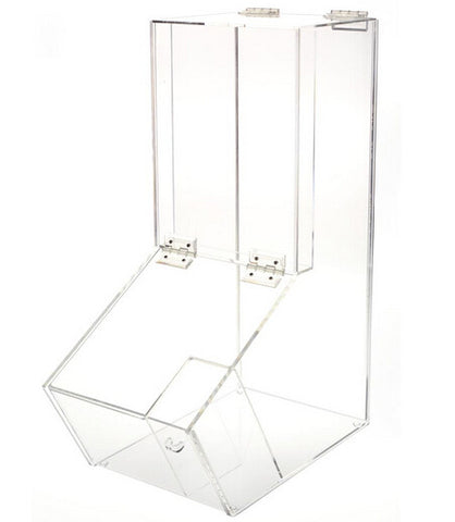 Acrylic Dispenser Lift-Open Top - Open Bottom