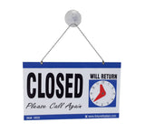 Window Sign Reversible Open Sign Closed Sign Door Sign Suction Cup & Chain 19533