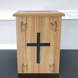 Christian Collection Box Suggestion Fundraising Donation Charity Box Doves Cross 21396-SMALL