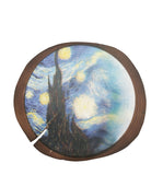 Wood tree slice trunk art wall picture Vincent van Gogh Starry Night Painting