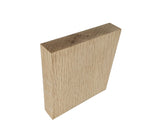 4x4x0.8" Oak Square Raw Lightly Sanded Paperweight Riser Platform Art and Craft 21676-1-4"SQUARE