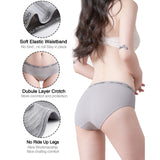 6PK Womens Cotton Underwear Lace Hipster Panties Briefs Assorted Colors 21804-M