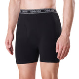 5PK Men's Soft Cotton Boxer Briefs Fly Front Underwear Size: M. Fit for waist size: 27.6. 21809-M