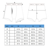 5PK Men's Soft Cotton Boxer Briefs Fly Front Underwear Size: M. Fit for waist size: 27.6. 21809-M