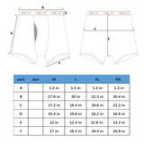 5PK Men's Soft Cotton Boxer Briefs Fly Front Underwear Size: XXL. Fit for waist size: 35.4. 21809-XXL