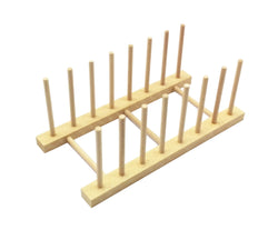 Wooden Dish Rack Dishes Drainboard Drying Drainer Plate Storage Holder Stand Kitchen Dish Cabinet