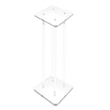 12X12X24" Clear Riser Acrylic Transparent Plexiglass Pedestal Table Display Podium 2X10136-12X12"+4X10135-24"