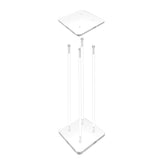 12X12X24" Clear Riser Acrylic Transparent Plexiglass Pedestal Table Display Podium 2X10136-12X12"+4X10135-24"