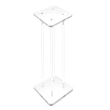 12X12X24" Clear Riser Acrylic Transparent Plexiglass Pedestal Table Display Podium 2X10136-12X12"+4X10135-24"