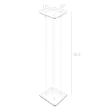 12X12X36" Clear Riser Acrylic Transparent Plexiglass Pedestal Table Display Podium 2X10136-12X12"+4X10135-36"