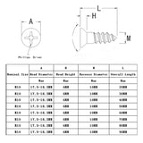 25PK M10X70mm Phillips Flat Head Machine Screw (Countersunk) Carbon Steel