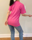 Pink T-Shirt with Chicago Imprint on Front Short Sleeve 420-S