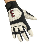 Golf Gloves Pair White Genuie Leather Medium Embroidered Random Number