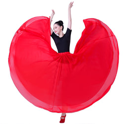 Woman Fashion Full Circle Modern Dance Skirts Ballroom Dance Skirt 720¡ã, Size M